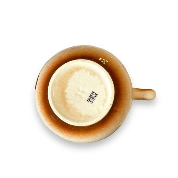 Vintage “Texas Demitasse” Pair Ceramic Glazed Oversized Coffee Mugs Japan Made - Picture 6 of 16